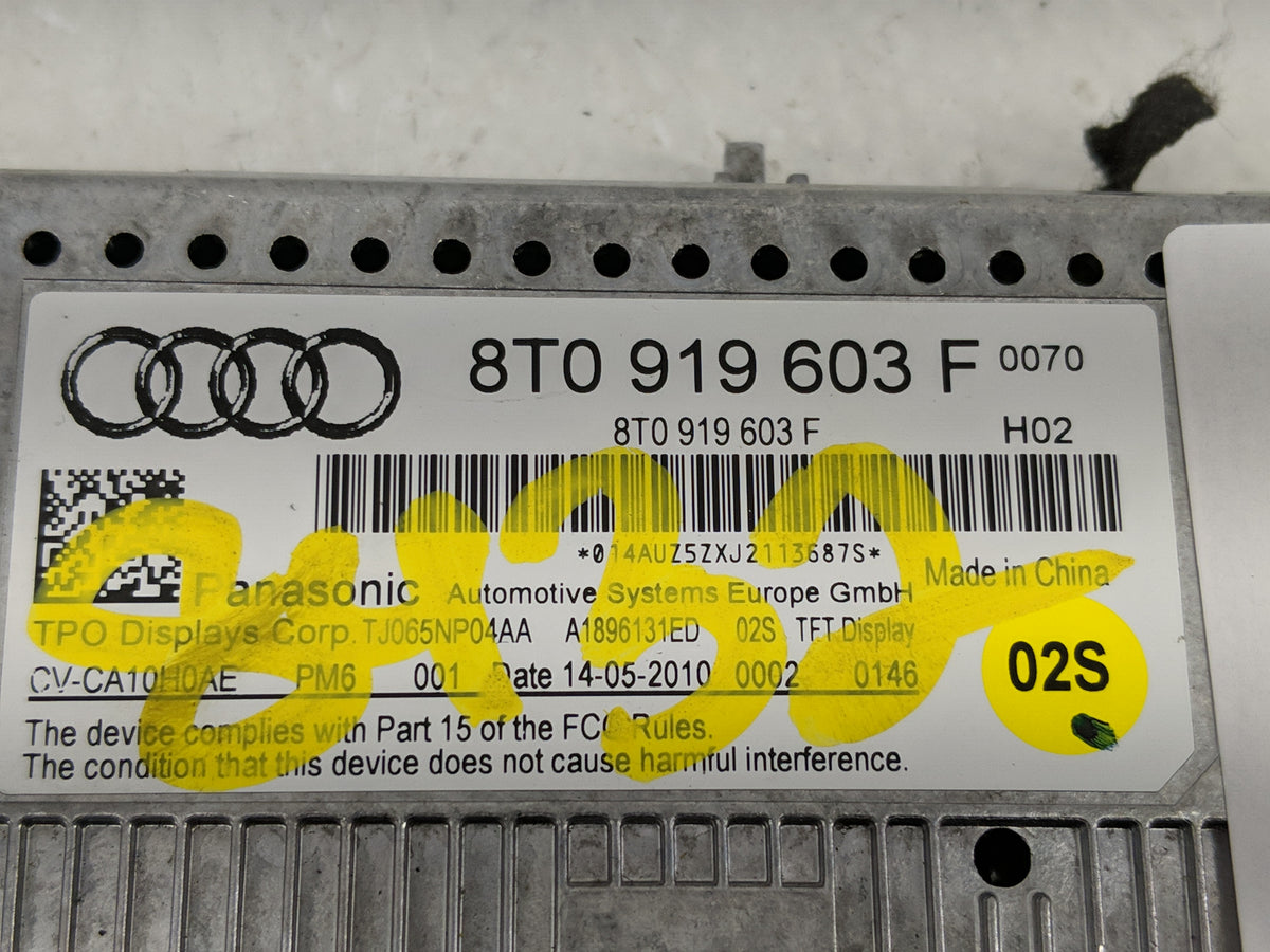 2009-2016 Audi A4 Information Radio Display Screen 1298306 - Oemusedautoparts1.com