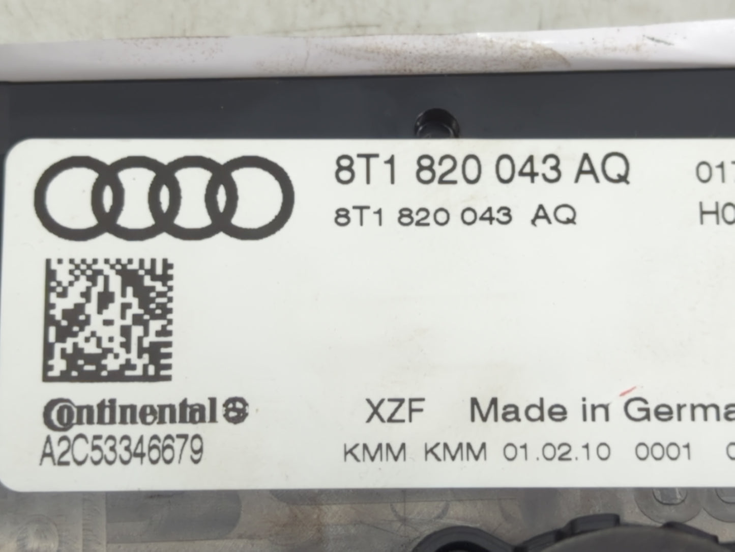 2009-2012 Audi A4 Climate Control Module Temperature AC/Heater Replacement P/N:8T1 820 043 Fits Fits 2008 2009 2010 2011 201