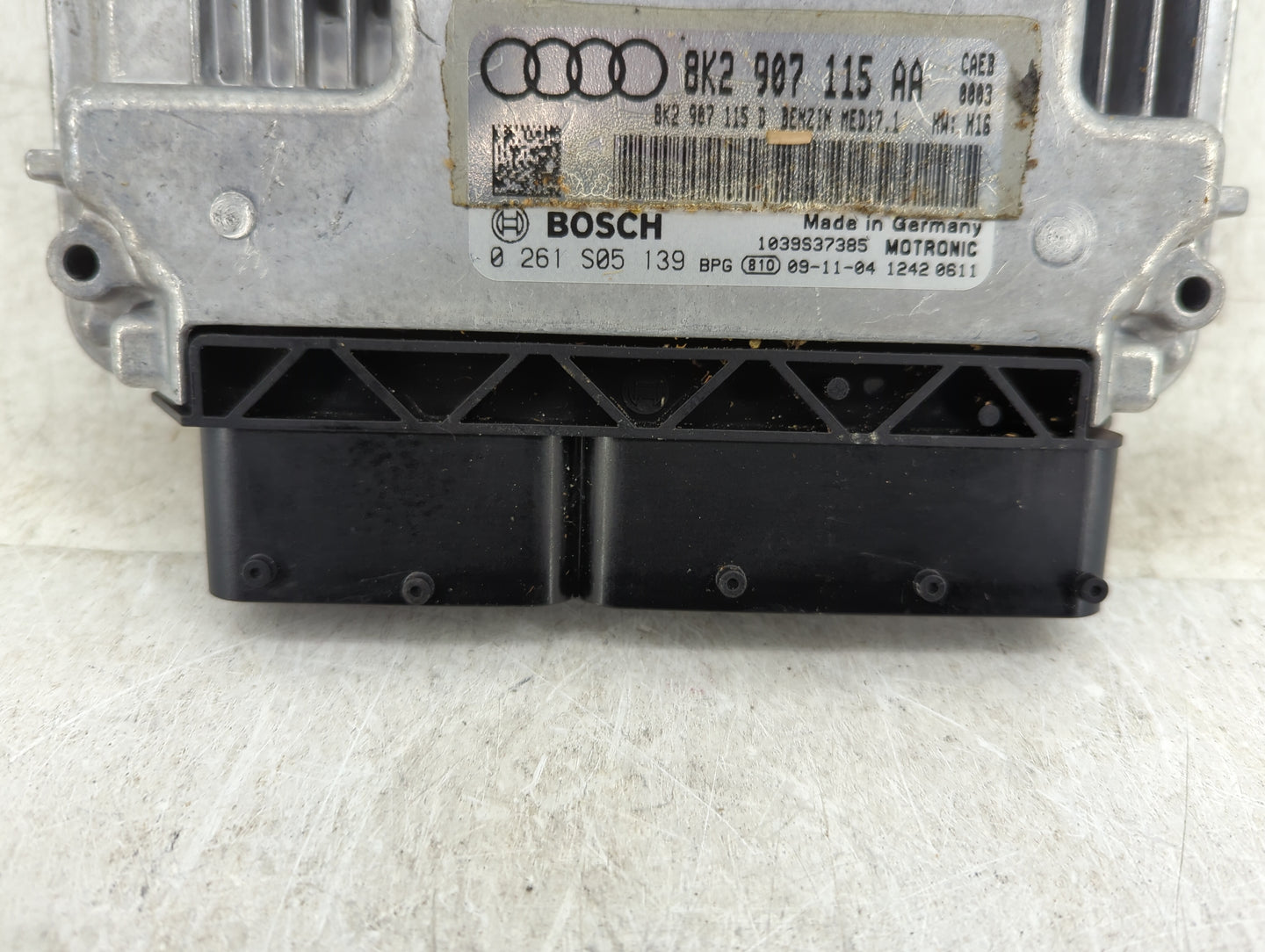 2010 Audi A4 PCM Engine Control Computer ECU ECM PCU OEM P/N:0 261 S05 139 8K2 907 115 AA Fits OEM Used Auto Parts - Oemused