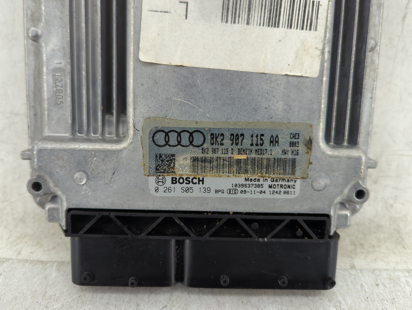2010 Audi A4 PCM Engine Control Computer ECU ECM PCU OEM P/N:0 261 S05 139 8K2 907 115 AA Fits OEM Used Auto Parts - Oemused