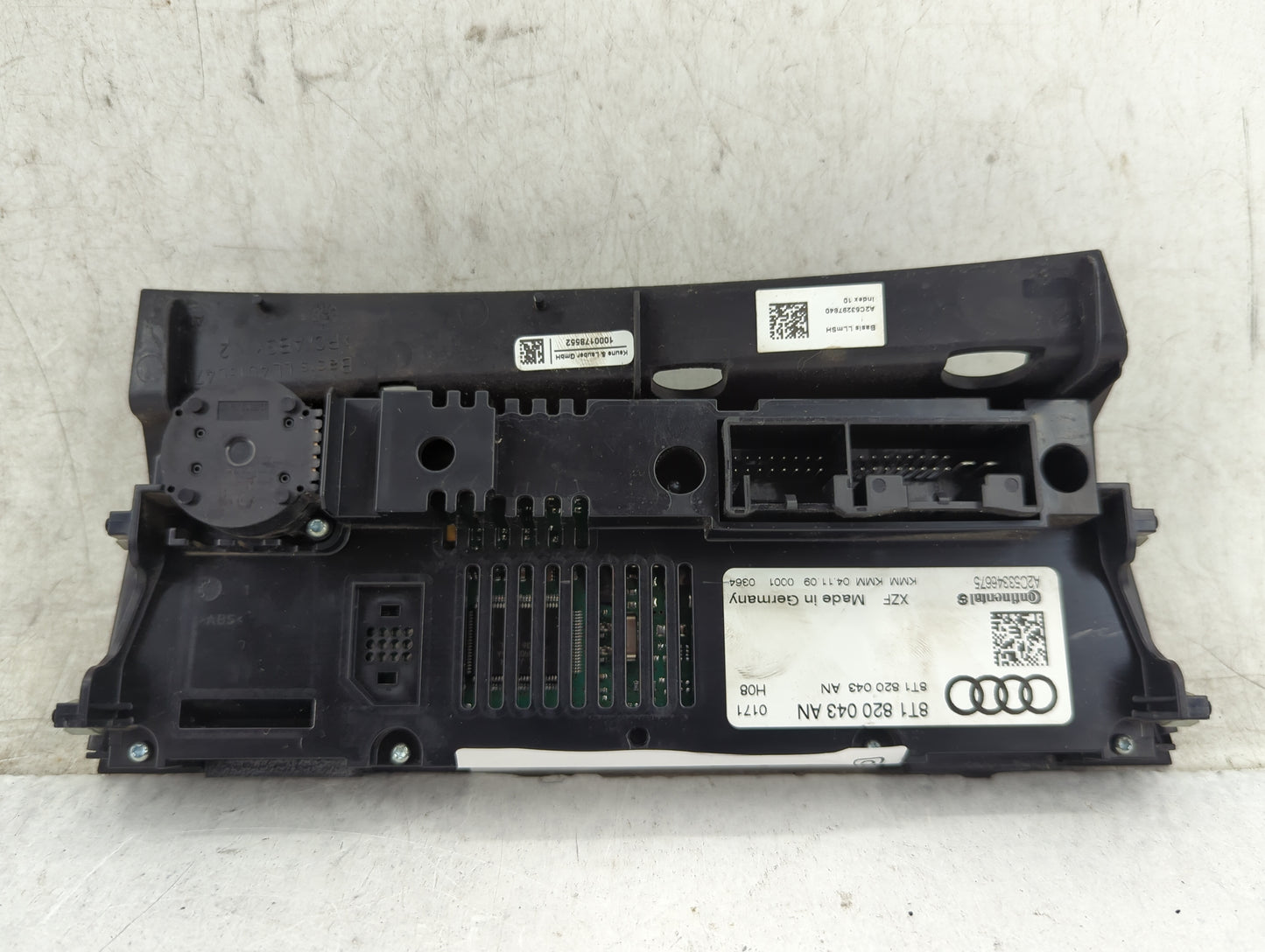 2009-2012 Audi A4 Climate Control Module Temperature AC/Heater Replacement P/N:8T1820043AN A2C53346675 Fits OEM Used Auto Pa