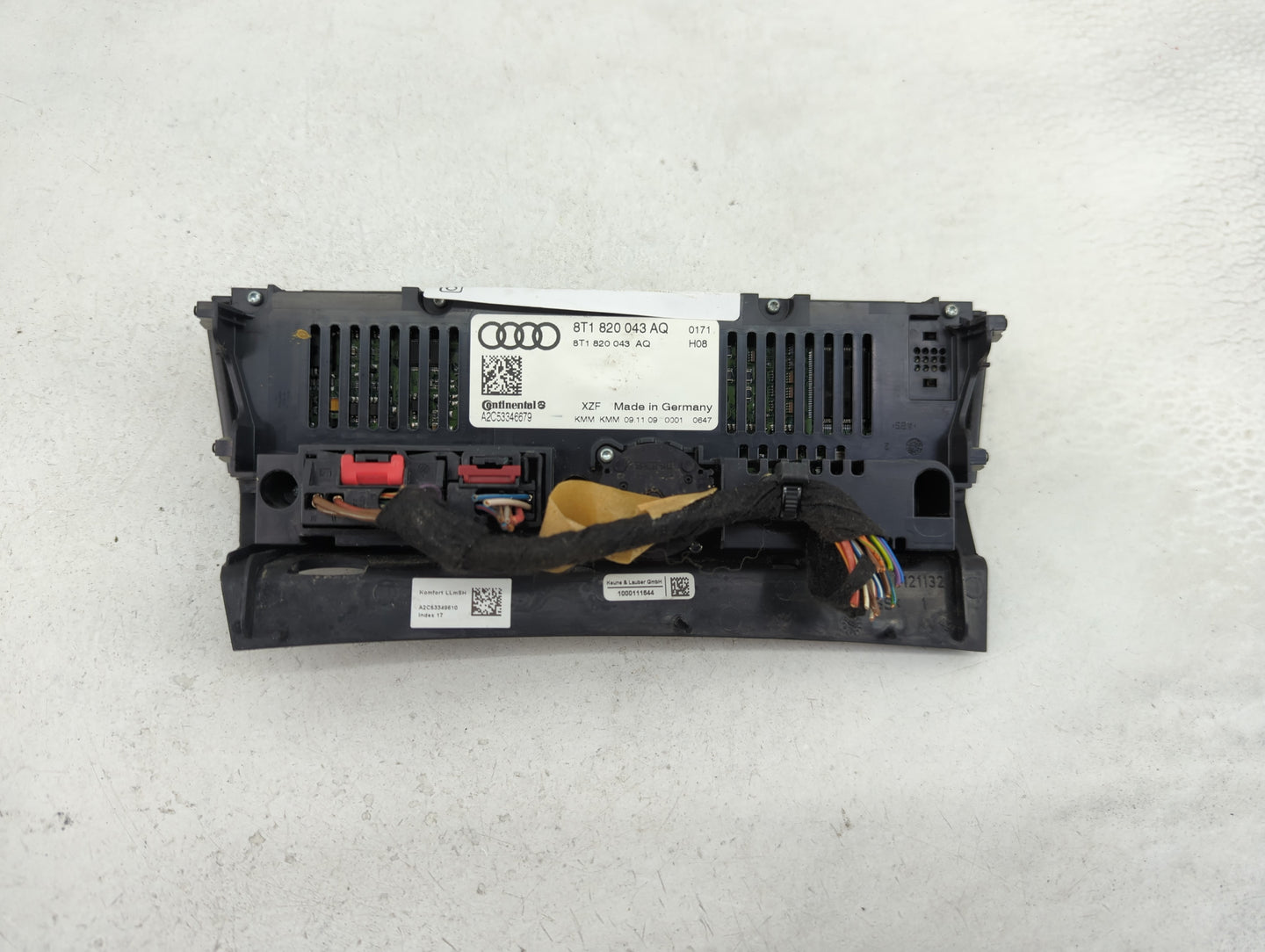 2009-2012 Audi A4 Climate Control Module Temperature AC/Heater Replacement P/N:8T1 820 043 AQ Fits Fits 2008 2009 2010 2011 