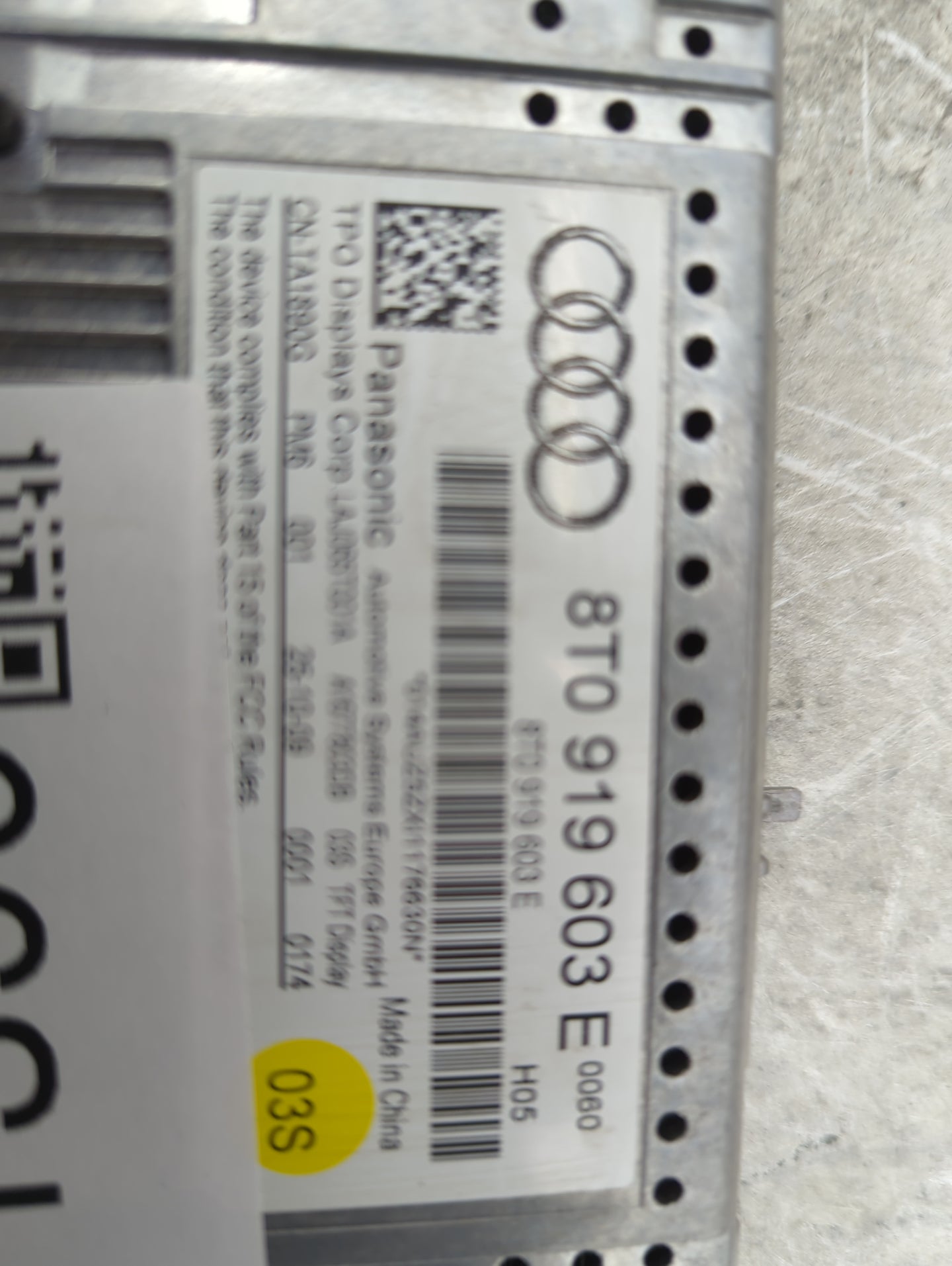 2009-2016 Audi A4 Information Display Screen - Oemusedautoparts1.com