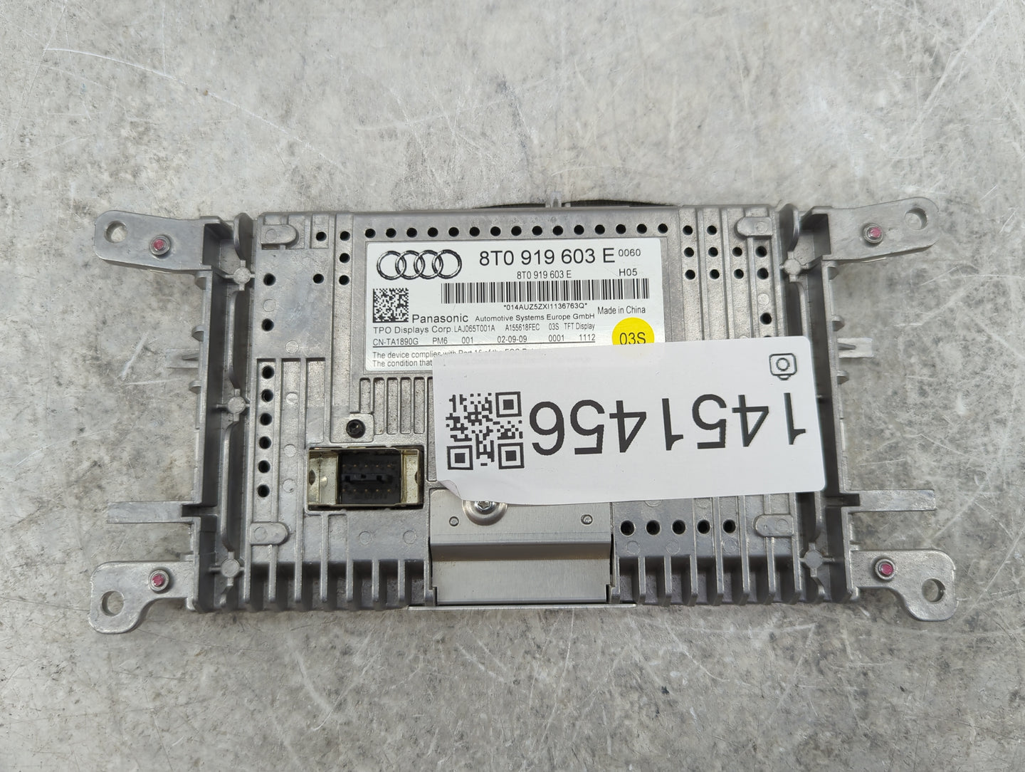 2009-2016 Audi A4 Information Display Screen - Oemusedautoparts1.com