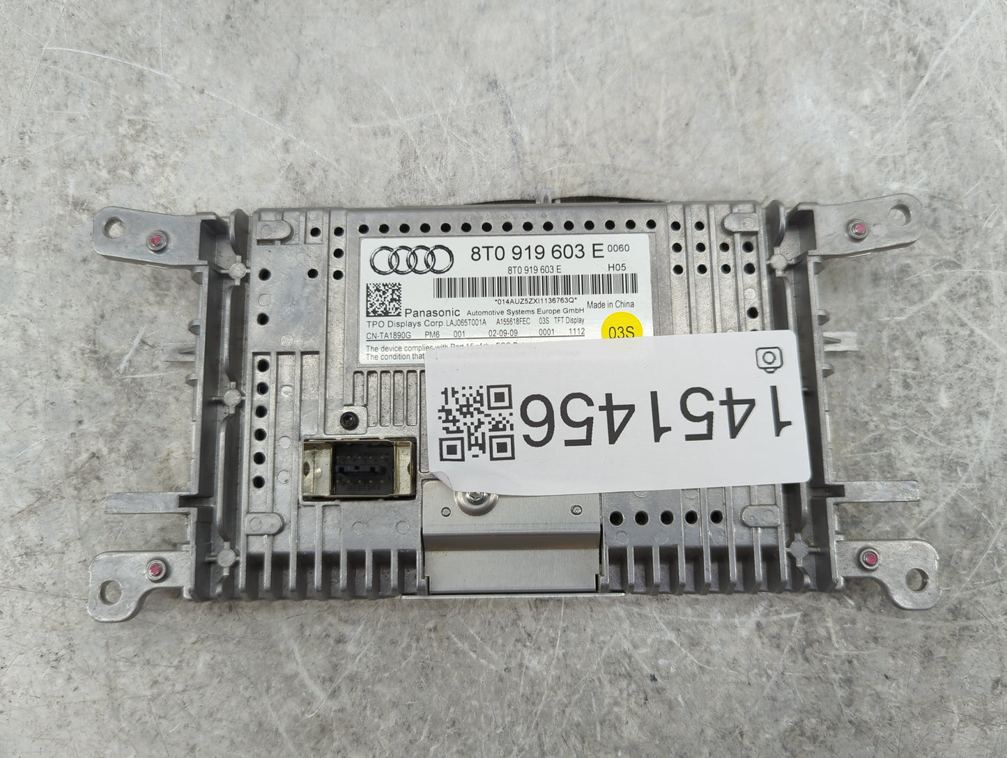 2009-2016 Audi A4 Information Display Screen - Oemusedautoparts1.com