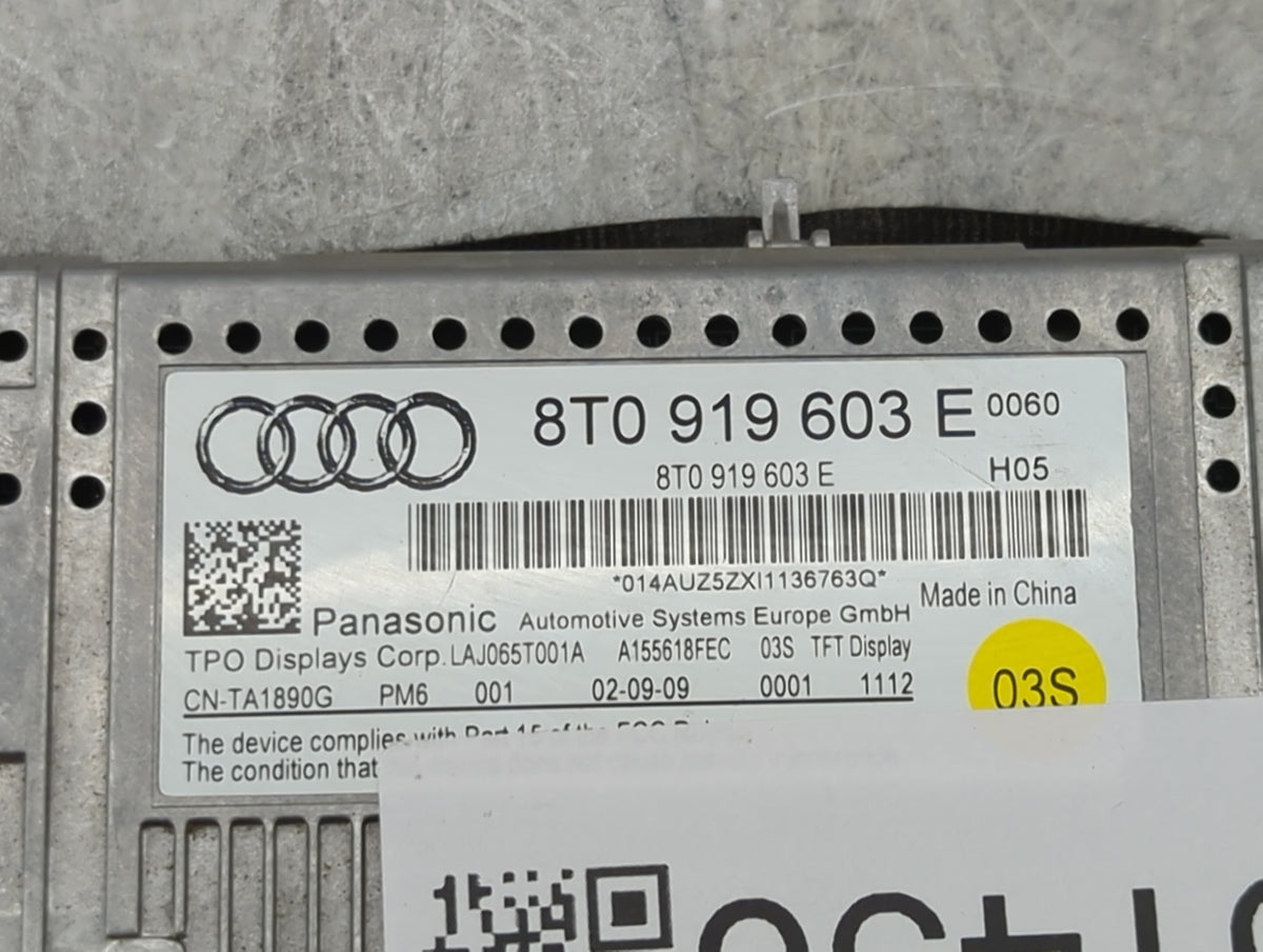 2009-2016 Audi A4 Information Radio Display Screen 1451456 - Oemusedautoparts1.com