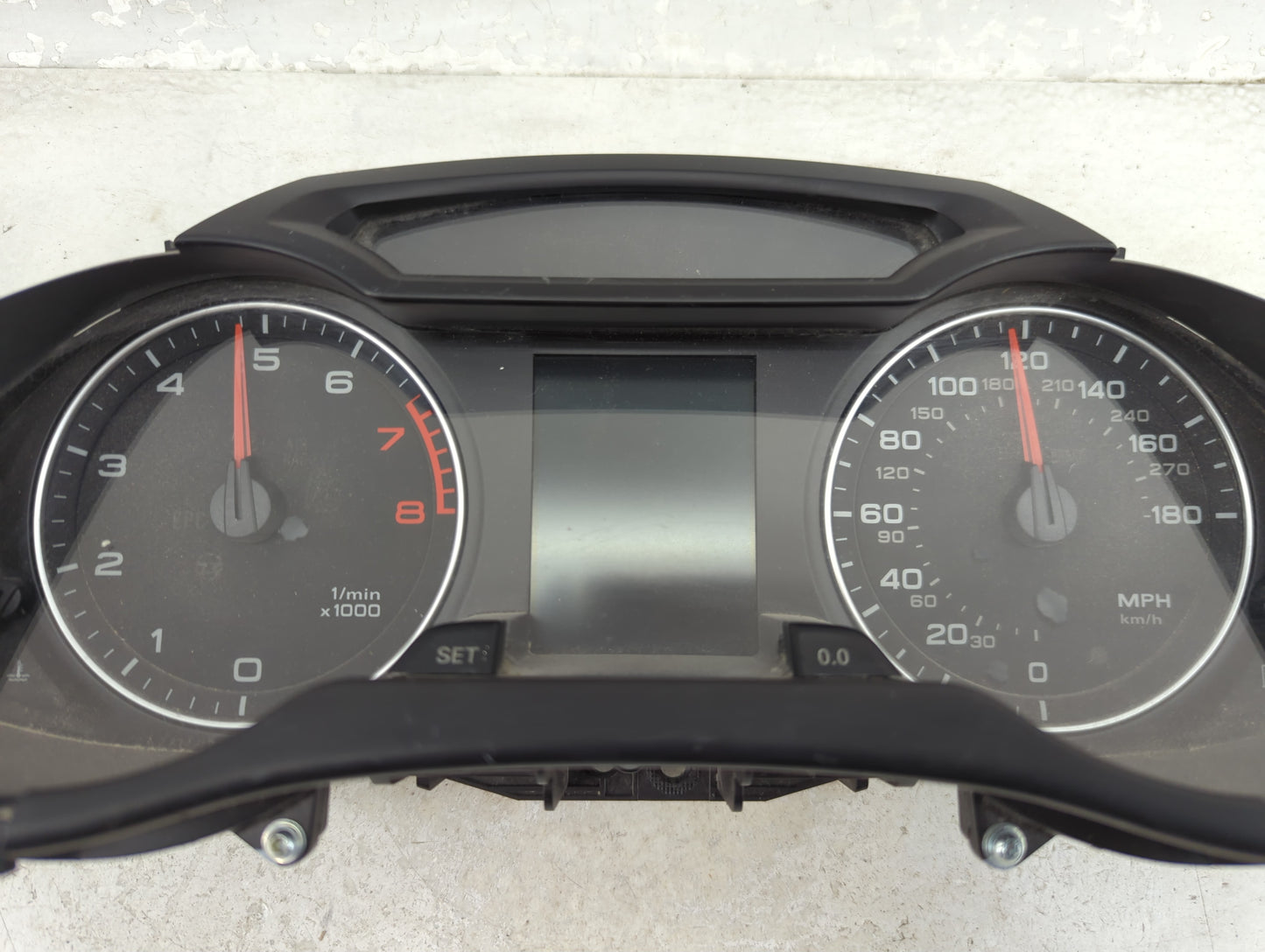 2010-2012 Audi A4 Instrument Cluster Speedometer Gauges P/N:8K0 920 950 E Miles: Fits Fits 2010 2011 2012 OEM Used Auto Part