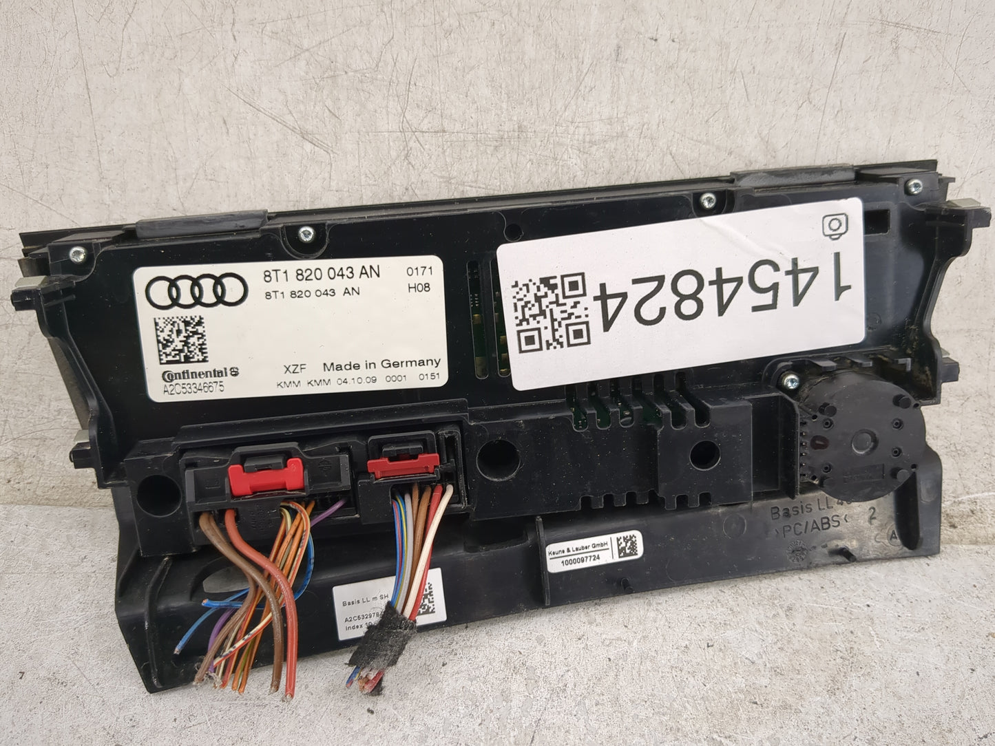 2009-2012 Audi A4 Climate Control Module Temperature AC/Heater Replacement P/N:8T1 820 043 AN Fits Fits 2008 2009 2010 2011 