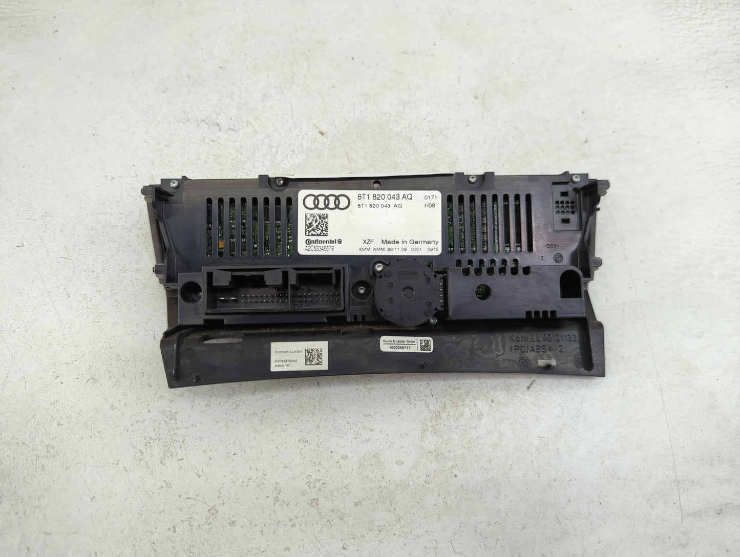 2009-2012 Audi A4 Climate Control Module Temperature AC/Heater Replacement P/N:8T1 820 043 AQ Fits OEM Used Auto Parts - Oem