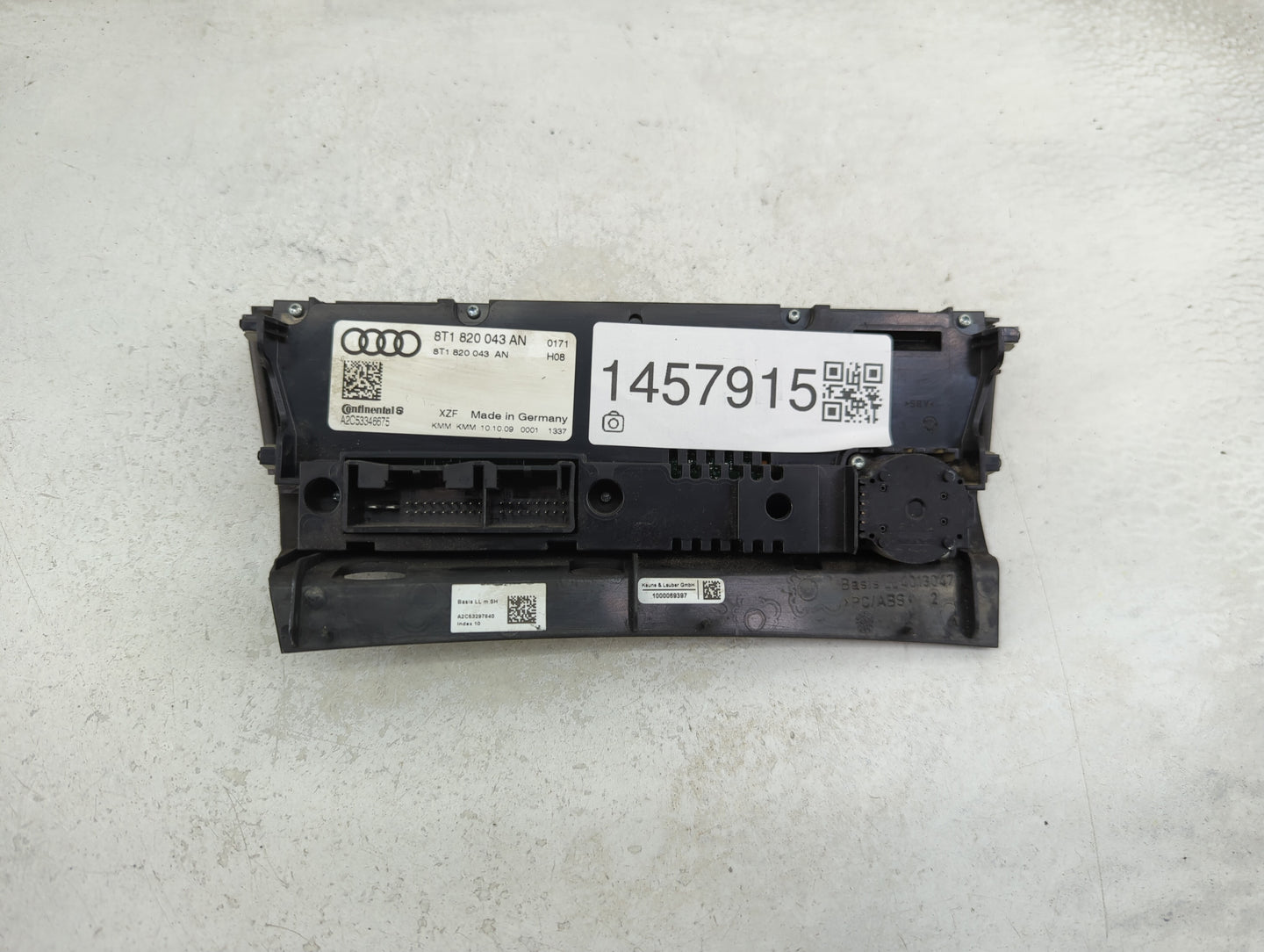 2009-2012 Audi A4 Climate Control Module Temperature AC/Heater Replacement P/N:8T1 820 043 AN Fits Fits 2008 2009 2010 2011 