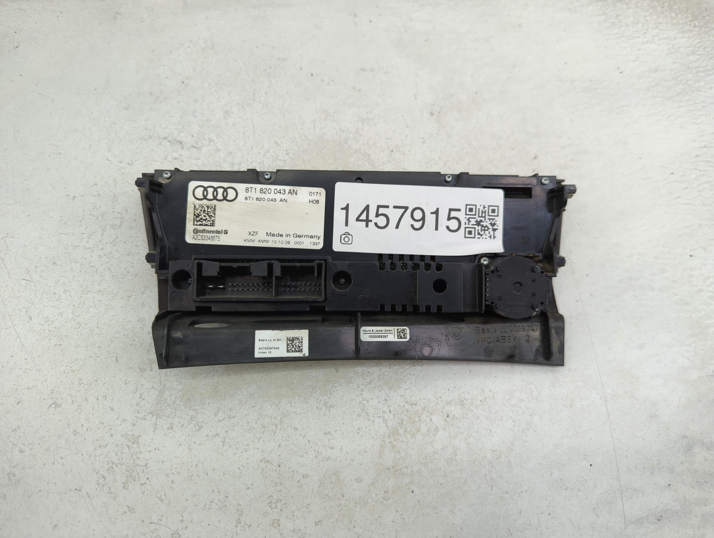 2009-2012 Audi A4 Climate Control Module Temperature AC/Heater Replacement P/N:8T1 820 043 AN Fits Fits 2008 2009 2010 2011 