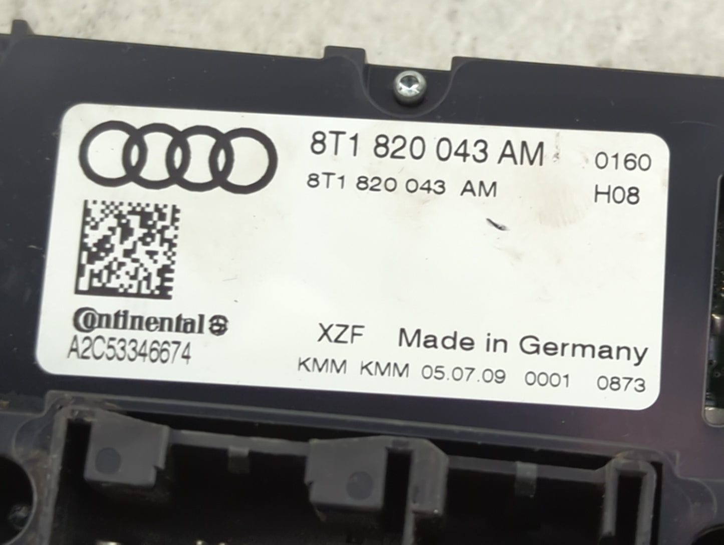 2009-2012 Audi A4 Climate Control Module Temperature AC/Heater Replacement P/N:8T1 820 043 AM Fits Fits 2008 2009 2010 2011 