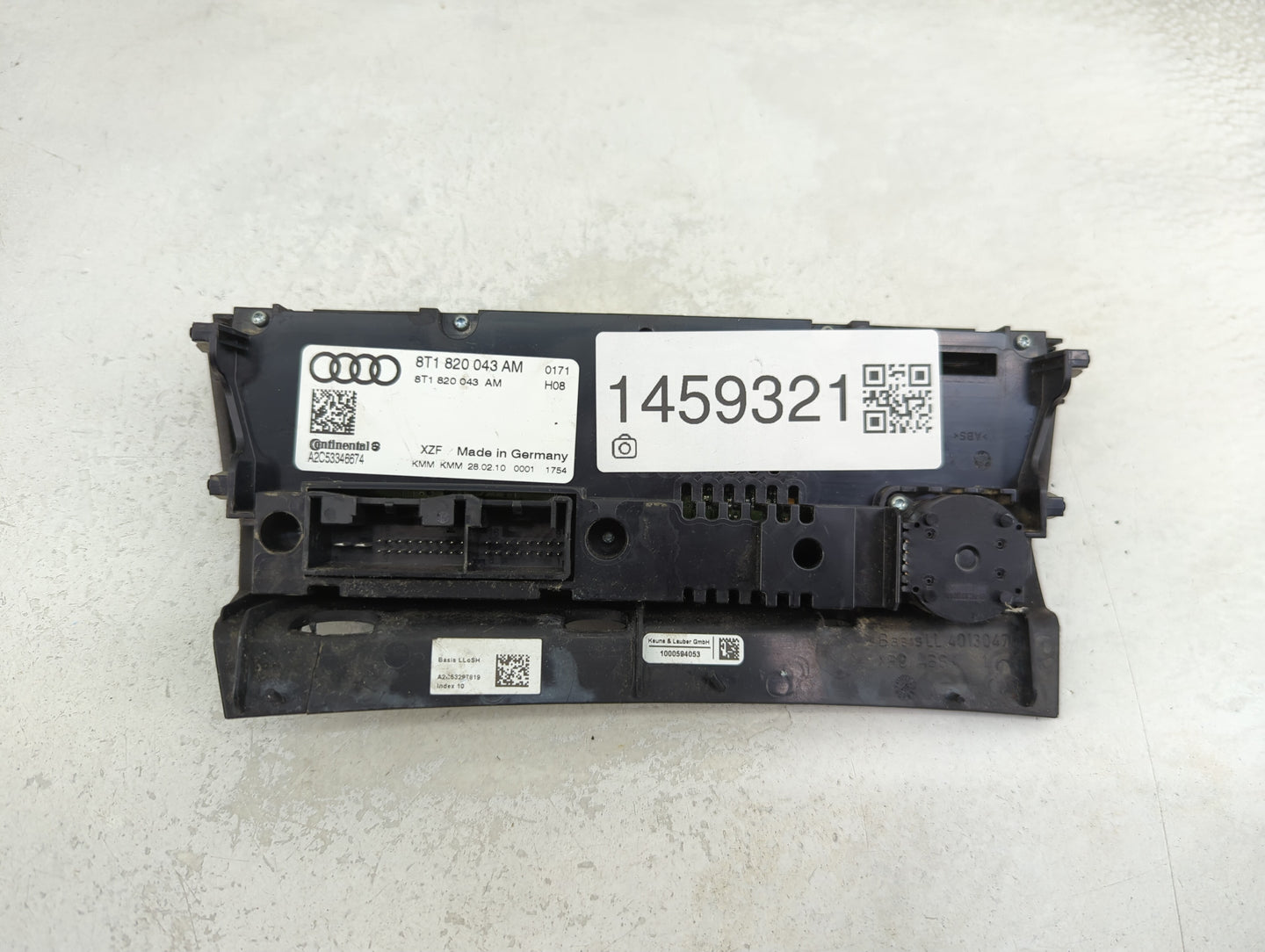 2009-2012 Audi A4 Climate Control Module Temperature AC/Heater Replacement P/N:8T1820043AM A2C53346674 Fits OEM Used Auto Pa