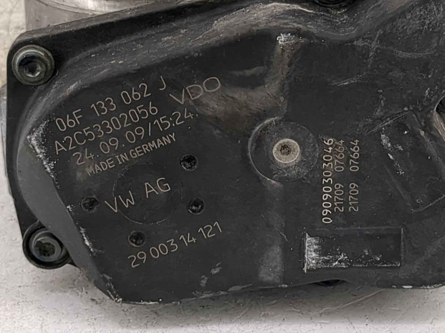 2005-2016 Audi A4 Throttle Body P/N:06F133062J A2C53302056 Fits OEM Used Auto Parts - Oemusedautoparts1.com