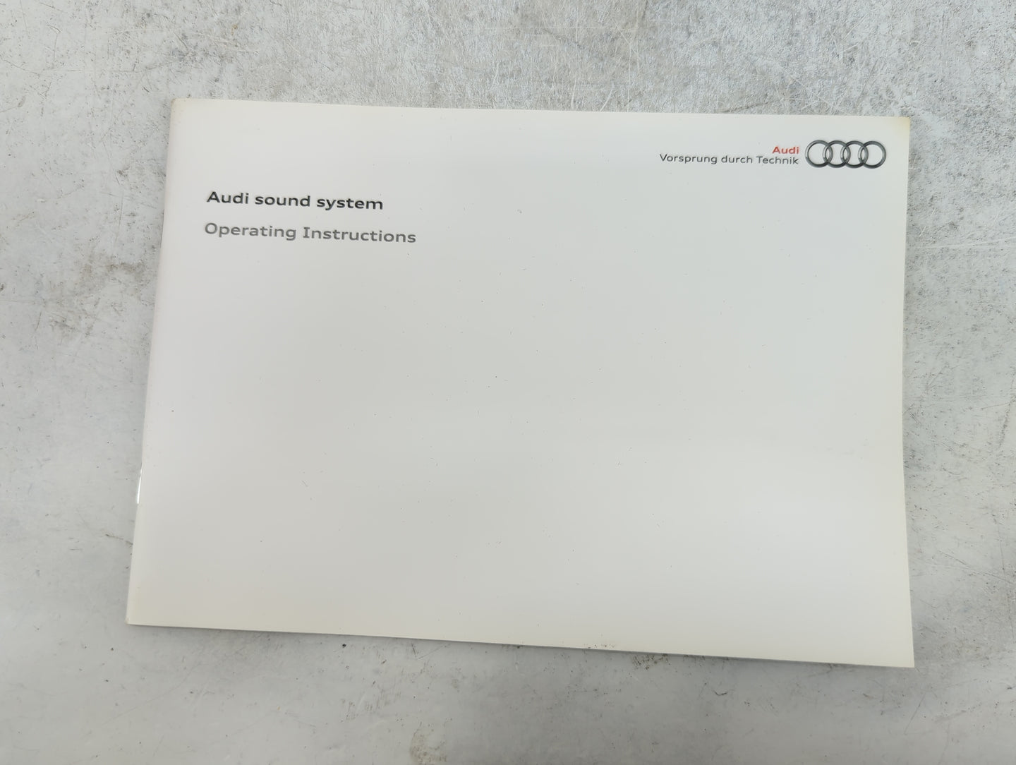 2010 Audi A4 Owners Manual Book Guide P/N:102.561.8K2.23 OEM Used Auto Parts - Oemusedautoparts1.com