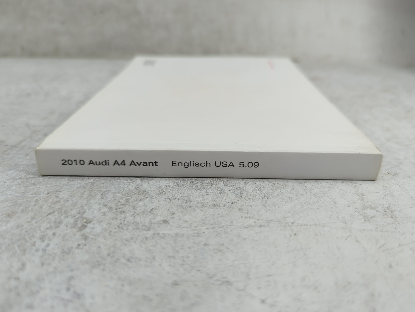 2010 Audi A4 Owners Manual Book Guide P/N:101.561.8K5.23 OEM Used Auto Parts - Oemusedautoparts1.com