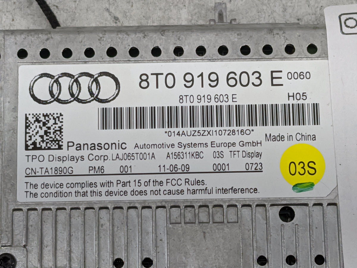 2009-2016 Audi A4 Information Radio Display Screen 1483458 - Oemusedautoparts1.com