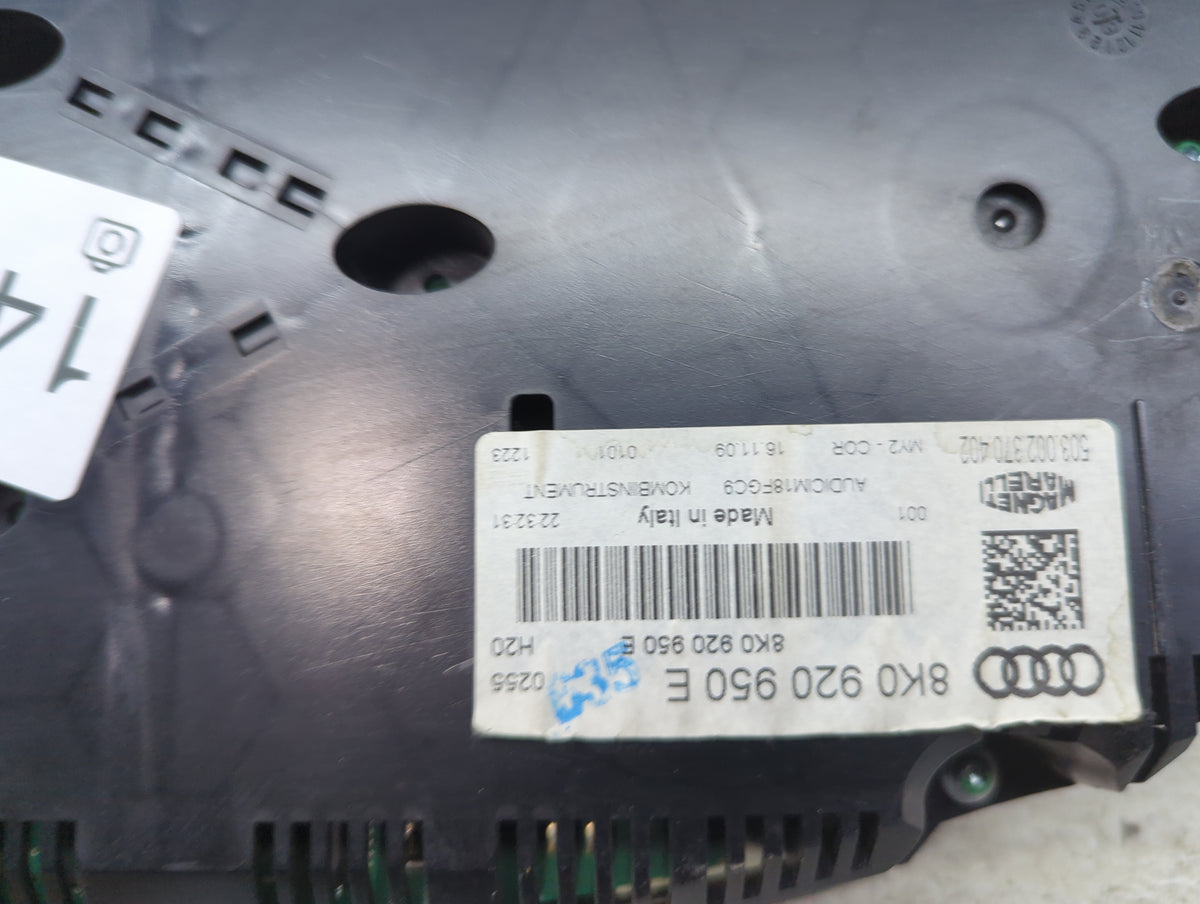 2010-2012 Audi A4 Instrument Cluster Speedometer Gauges P/N:8K0920950E 503002370402 Miles: Fits Fits 2010 2011 2012 OEM Used
