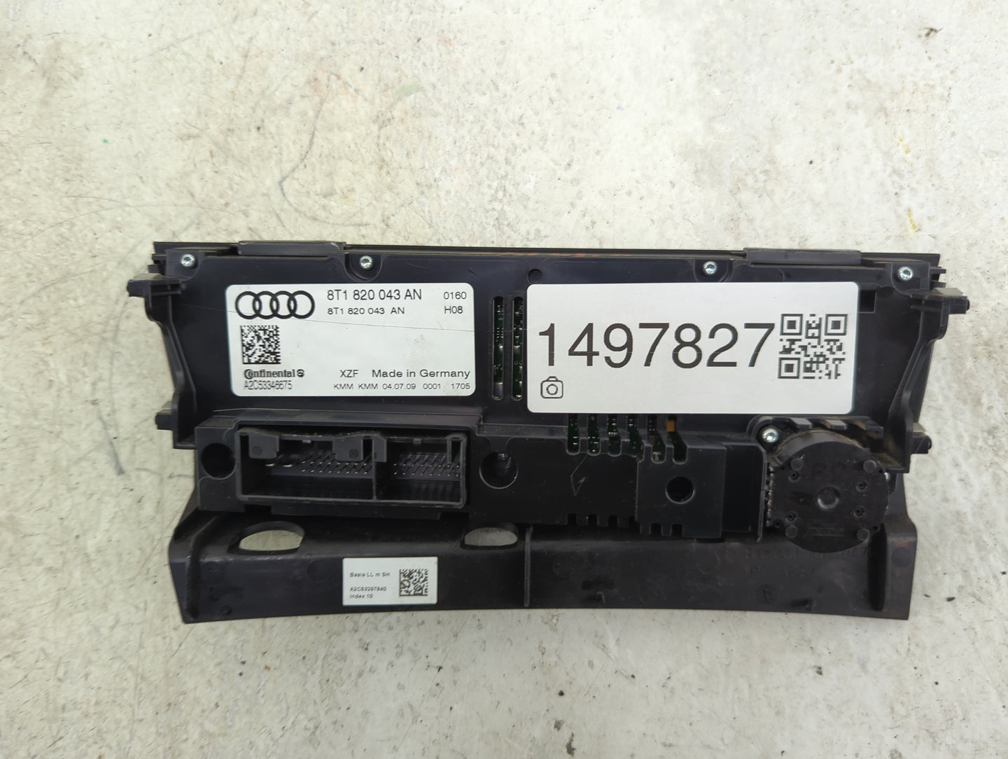 2009-2012 Audi A4 Climate Control Module Temperature AC/Heater Replacement P/N:8T1820043AN A2C53346675 Fits OEM Used Auto Pa
