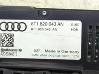 2009-2012 Audi A4 Climate Control Module Temperature AC/Heater Replacement P/N:8T1820043AN A2C53346675 Fits OEM Used Auto Pa