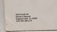 2010 Audi A4 Owners Manual Book Guide OEM Used Auto Parts - Oemusedautoparts1.com