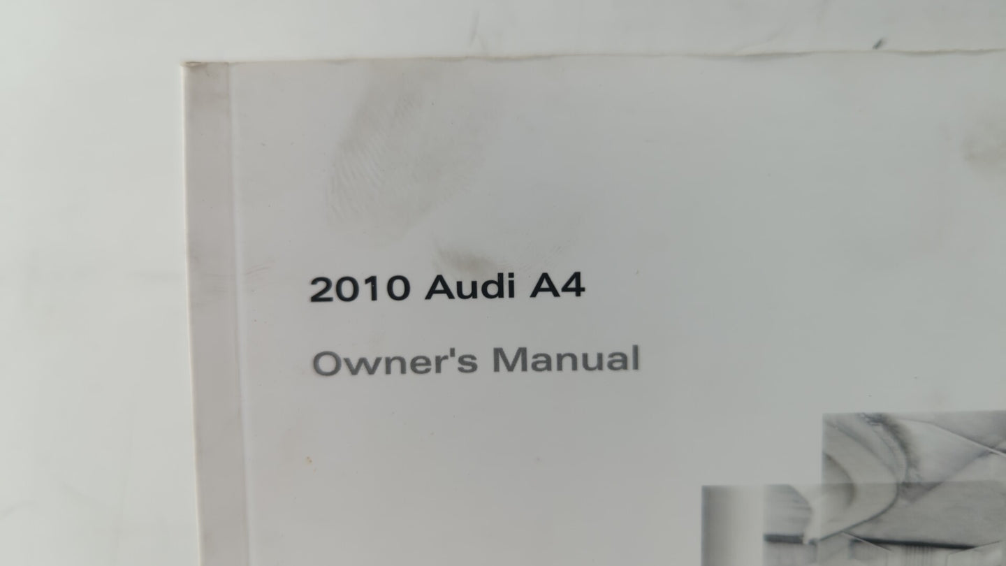 2010 Audi A4 Owners Manual Book Guide OEM Used Auto Parts - Oemusedautoparts1.com
