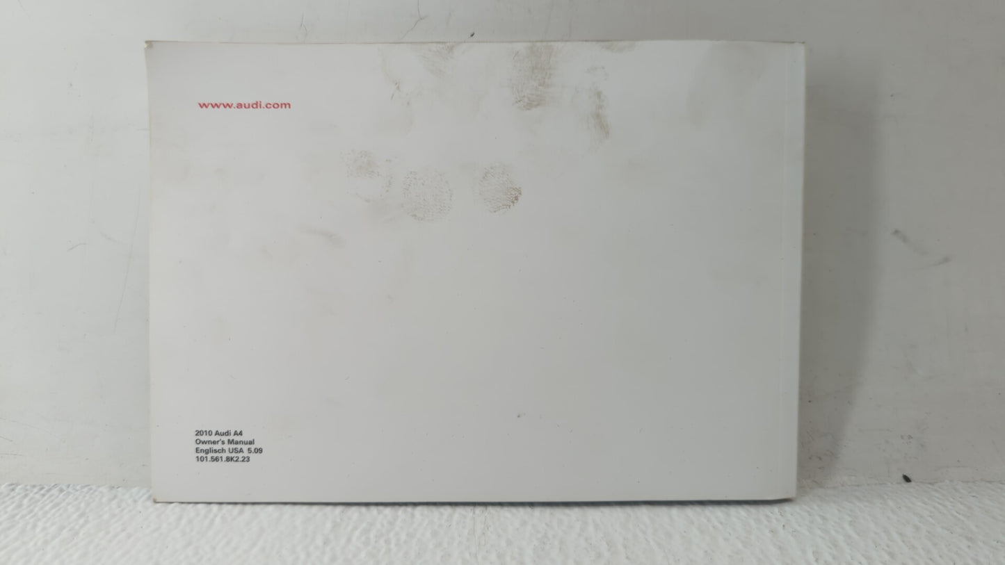 2010 Audi A4 Owners Manual Book Guide OEM Used Auto Parts - Oemusedautoparts1.com