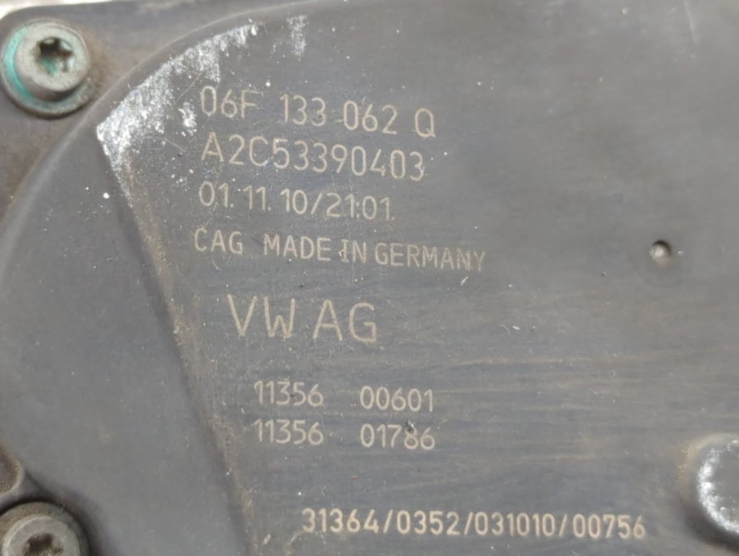 2005-2016 Audi A4 Throttle Body P/N:06F 133 062 G 06F 133 062 Q Fits OEM Used Auto Parts - Oemusedautoparts1.com