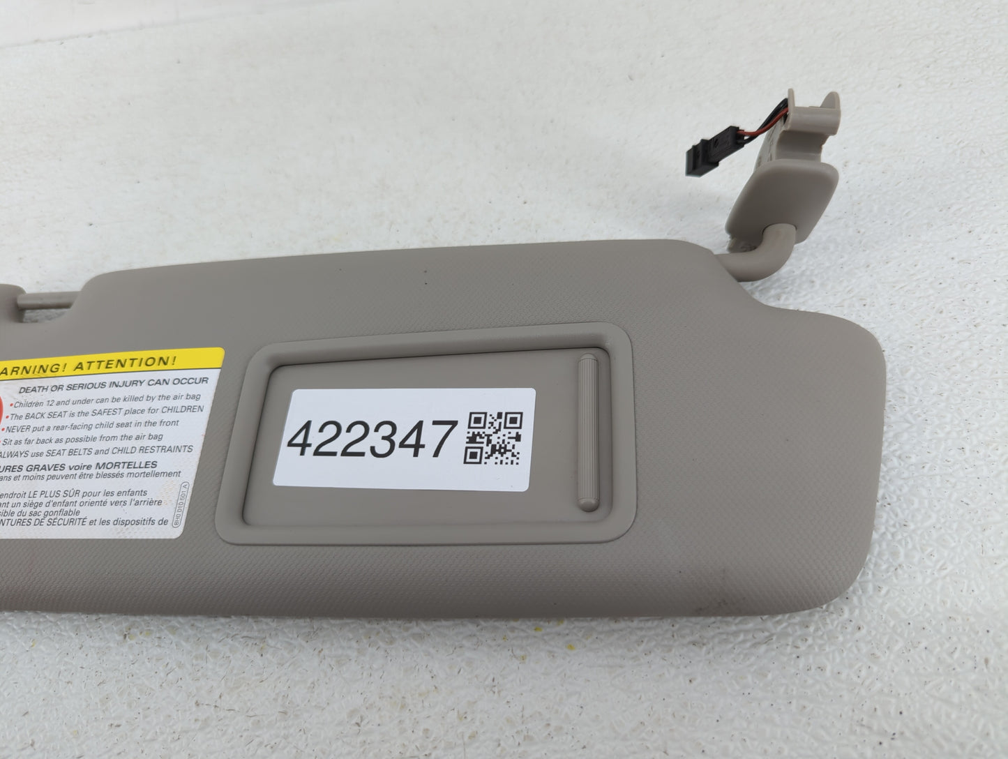 2009-2012 Audi A4 Sun Visor Shade Replacement Passenger Right Mirror Fits Fits 2009 2010 2011 2012 OEM Used Auto Parts - Oem