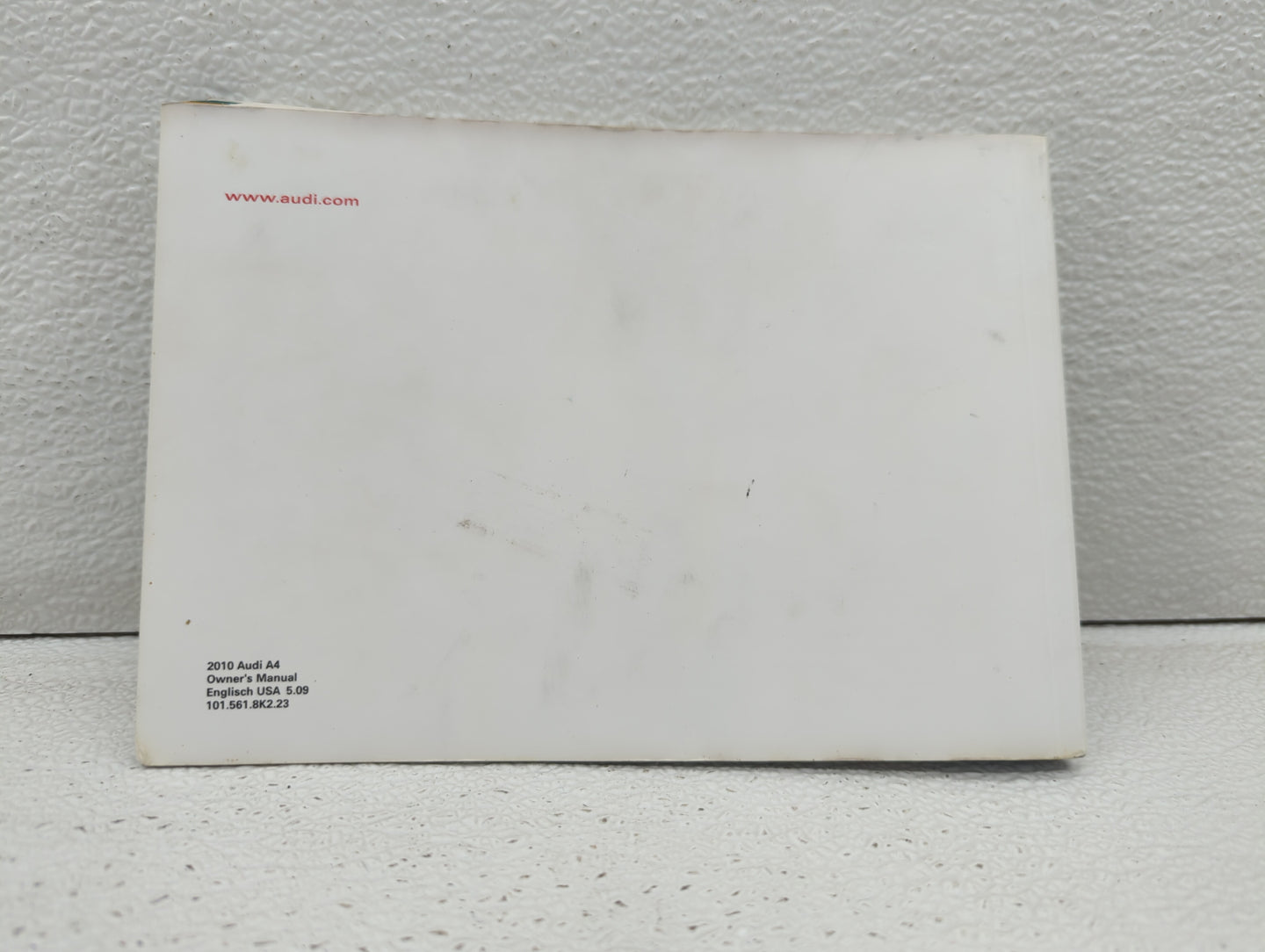 2010 Audi A4 Owners Manual Book Guide OEM Used Auto Parts - Oemusedautoparts1.com