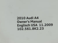 2010 Audi A4 Owners Manual Book Guide OEM Used Auto Parts - Oemusedautoparts1.com