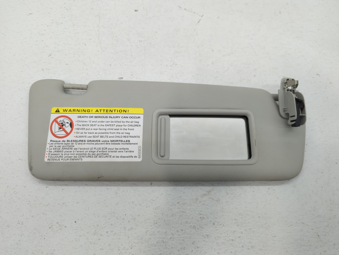 2009-2012 Audi A4 Sun Visor Shade Replacement Passenger Right Mirror Fits Fits 2009 2010 2011 2012 OEM Used Auto Parts - Oem