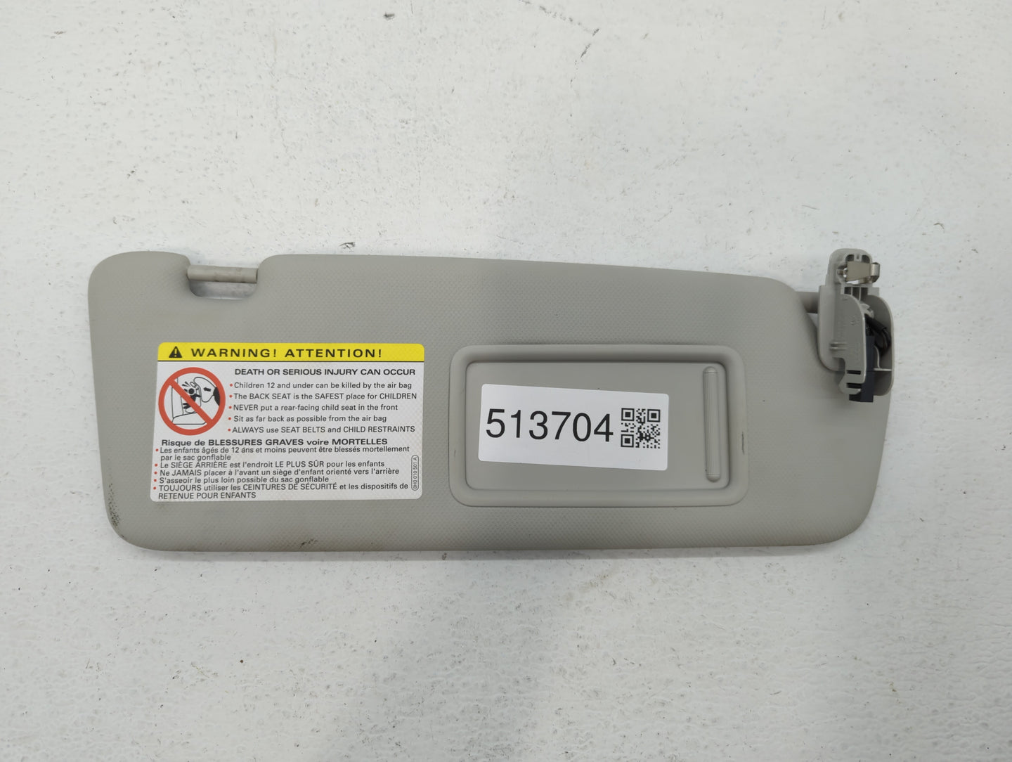 2009-2012 Audi A4 Sun Visor Shade Replacement Passenger Right Mirror Fits Fits 2009 2010 2011 2012 OEM Used Auto Parts - Oem