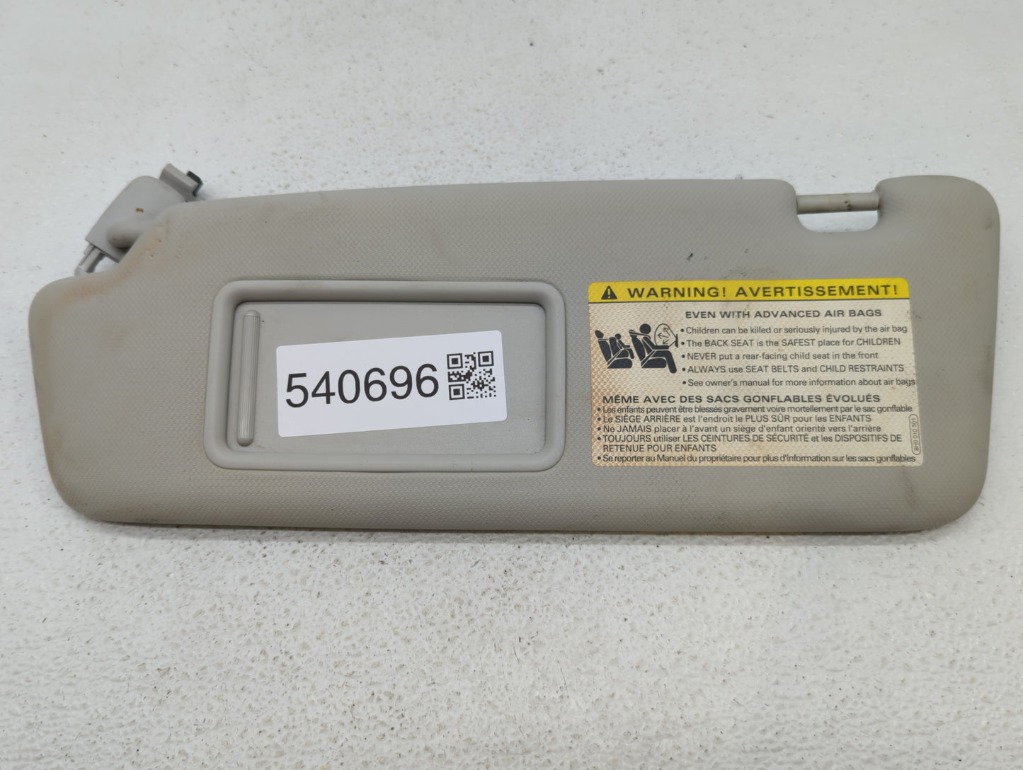 2009-2012 Audi A4 Sun Visor Shade Replacement Driver Left Mirror Fits Fits 2009 2010 2011 2012 OEM Used Auto Parts - Oemused