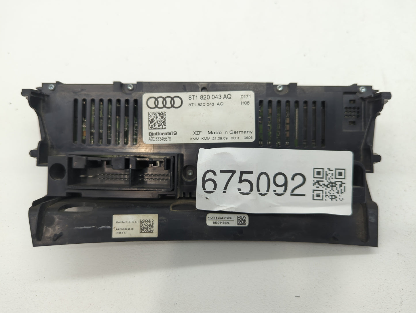 2009-2012 Audi A4 Climate Control Module Temperature AC/Heater Replacement P/N:8T1 820 043 AQ Fits OEM Used Auto Parts - Oem