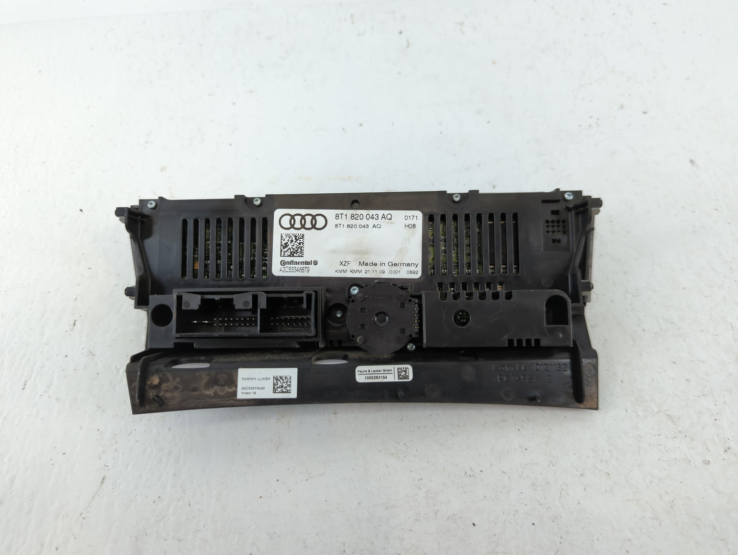 2009-2012 Audi A4 Climate Control Module Temperature AC/Heater Replacement P/N:8T1 820 043 AQ Fits OEM Used Auto Parts - Oem
