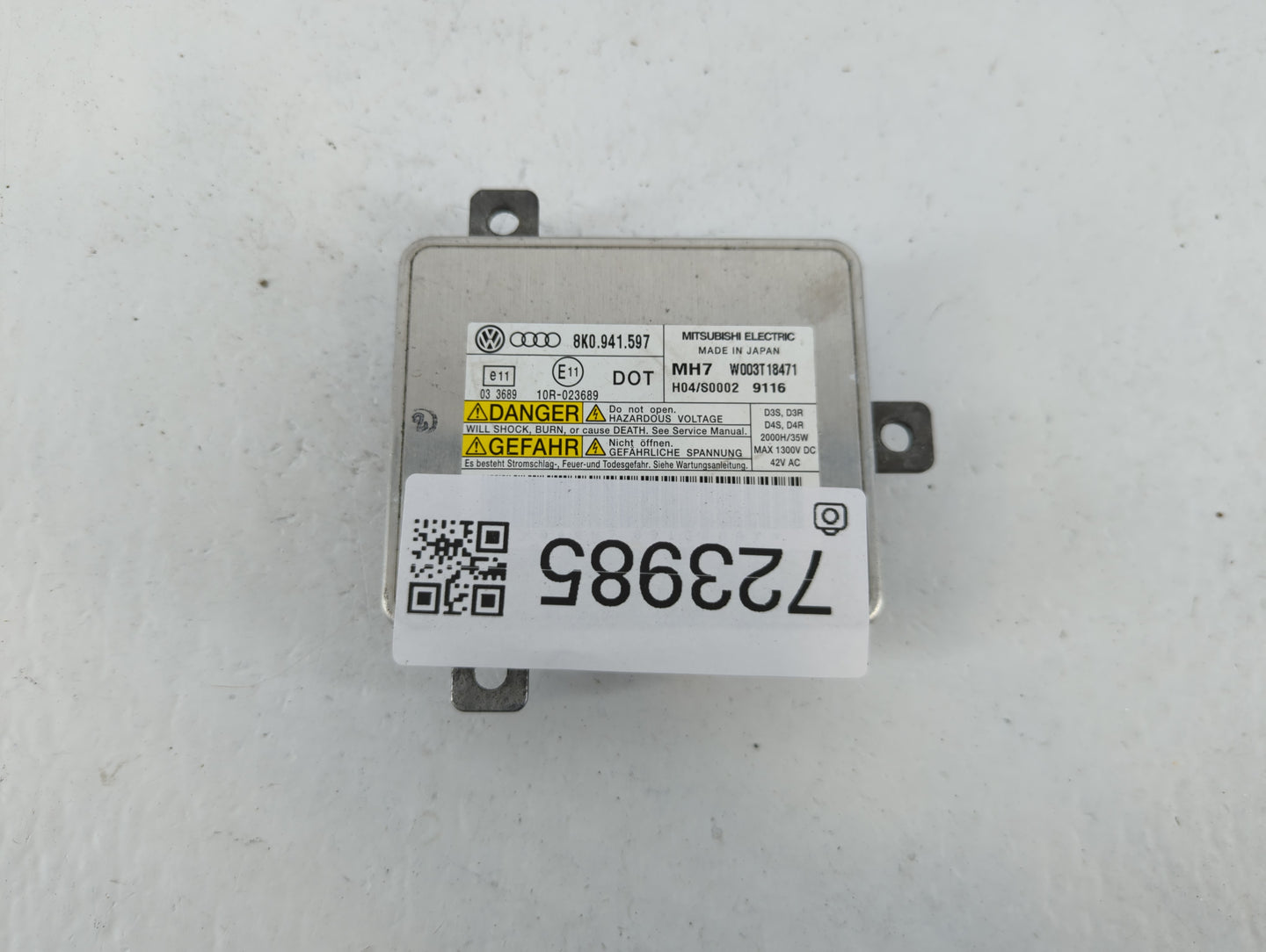 2010-2012 Audi A4 Headlight Ballast Head Light - Oemusedautoparts1.com
