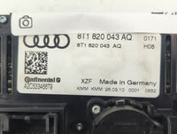 2009-2012 Audi A4 Climate Control Module Temperature AC/Heater Replacement P/N:8T1 820 043 AQ Fits OEM Used Auto Parts - Oem