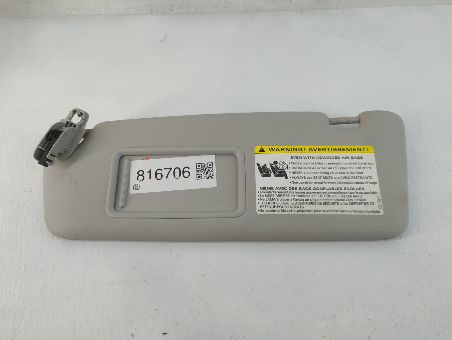 2009-2012 Audi A4 Sun Visor Shade Replacement Driver Left Mirror Fits Fits 2009 2010 2011 2012 OEM Used Auto Parts - Oemused