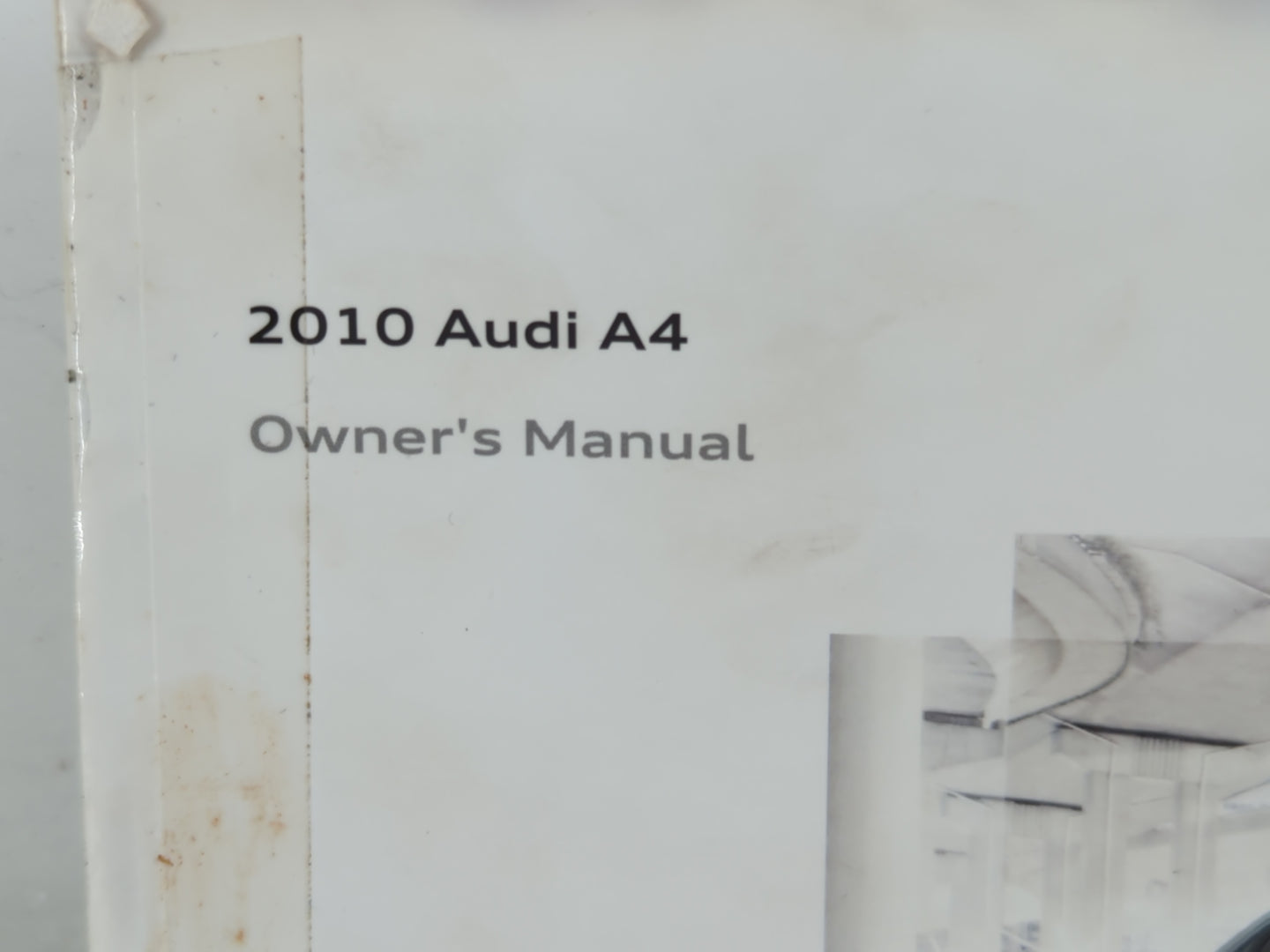 2010 Audi A4 Owners Manual Book Guide P/N:102 561 8K2 23 OEM Used Auto Parts - Oemusedautoparts1.com
