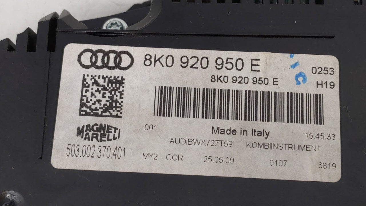 2010-2012 Audi A4 Quattro Instrument Cluster Speedometer Gauges P/N:8K0920950E 8K0 920 950 E, 8K0920950H Fits Fits 2010 2011