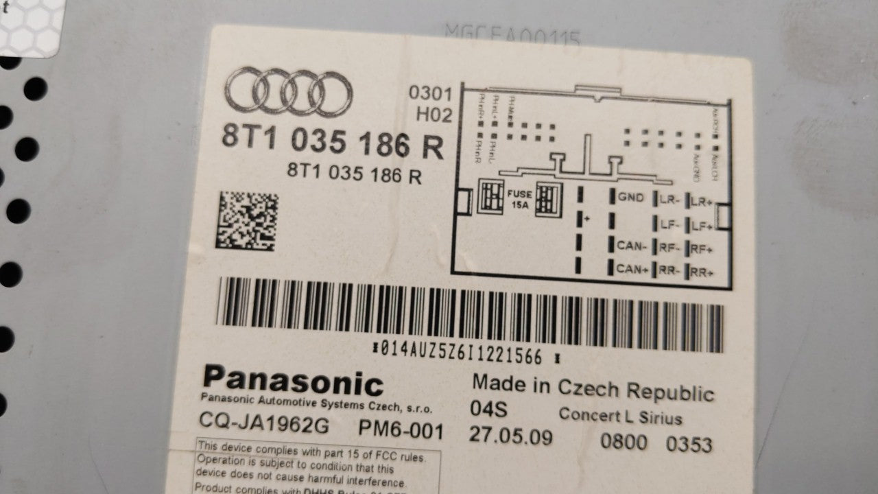 2010-2012 Audi A4 Quattro Am Fm Cd Player Radio Receiver - Oemusedautoparts1.com