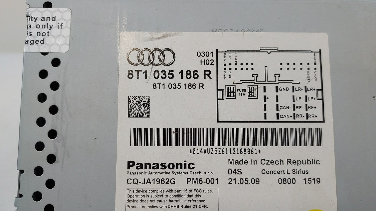 2010-2012 Audi A4 Quattro Am Fm Cd Player Radio Receiver - Oemusedautoparts1.com