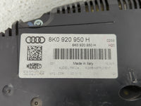 2010-2012 Audi A4 Quattro Instrument Cluster Speedometer Gauges P/N:8K0 920 980 M 8K0920980M Miles: Fits Fits 2010 2011 2012