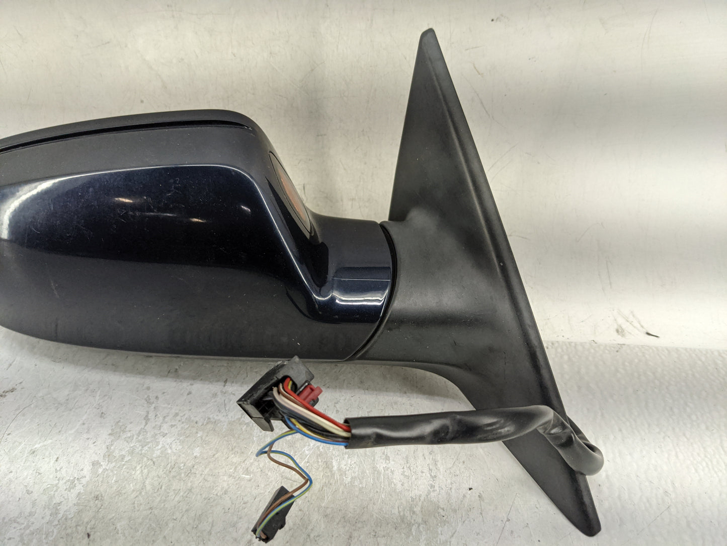 2008-2014 Audi A5 Passenger Right Side View Manual Door Mirror Blue - Oemusedautoparts1.com