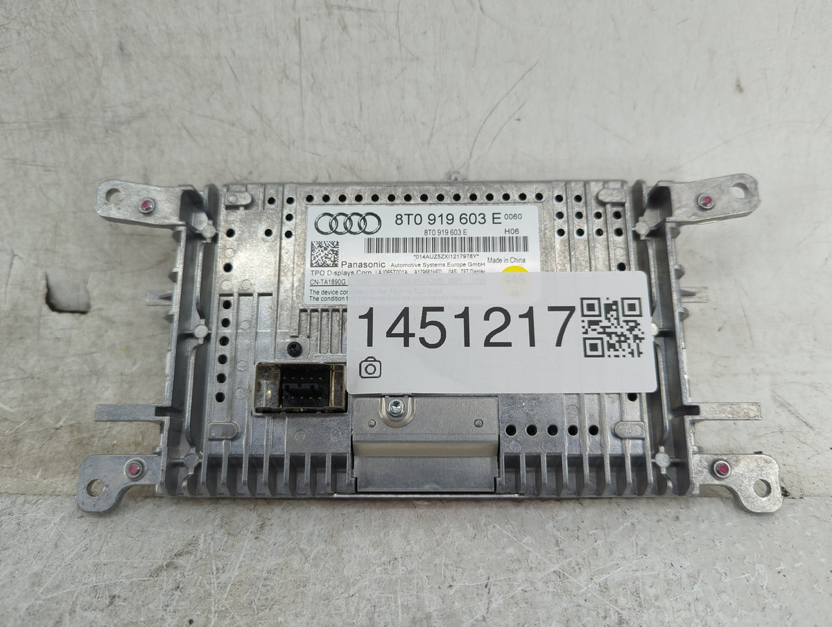 2008-2012 Audi A5 Information Radio Display Screen 1451217 - Oemusedautoparts1.com