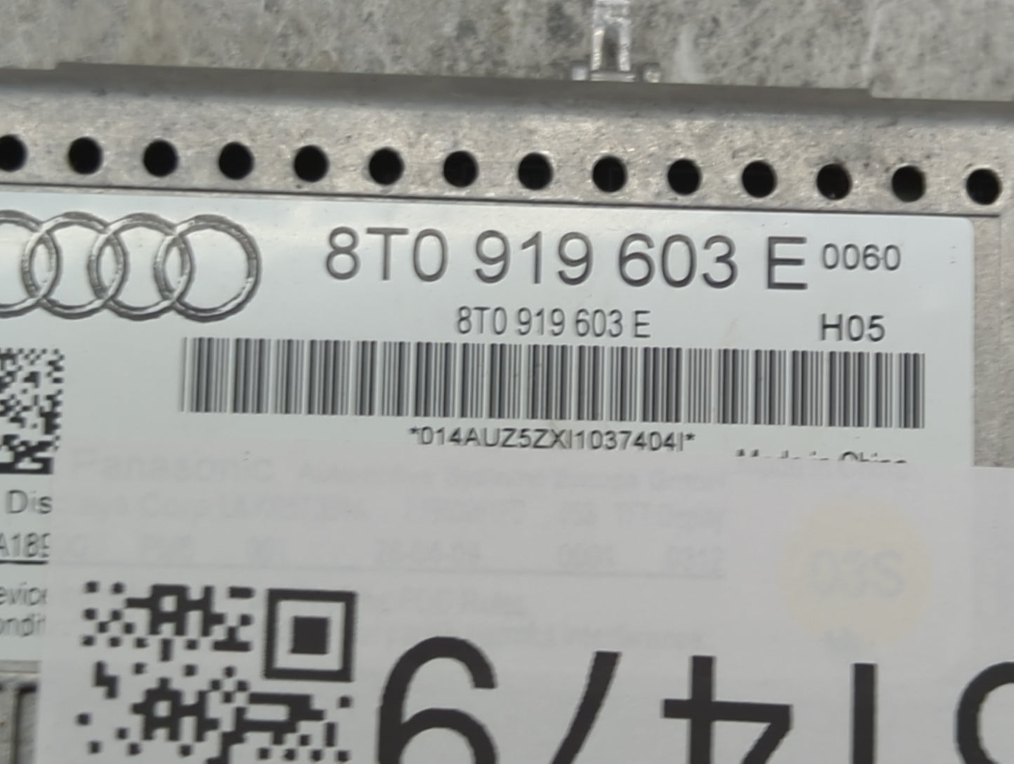 2010 Audi A5 Information Display Screen - Oemusedautoparts1.com