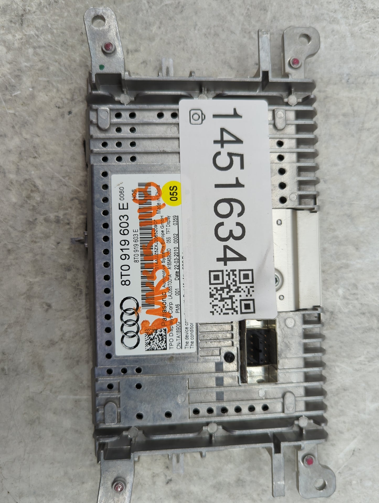 2010 Audi A5 Information Display Screen - Oemusedautoparts1.com