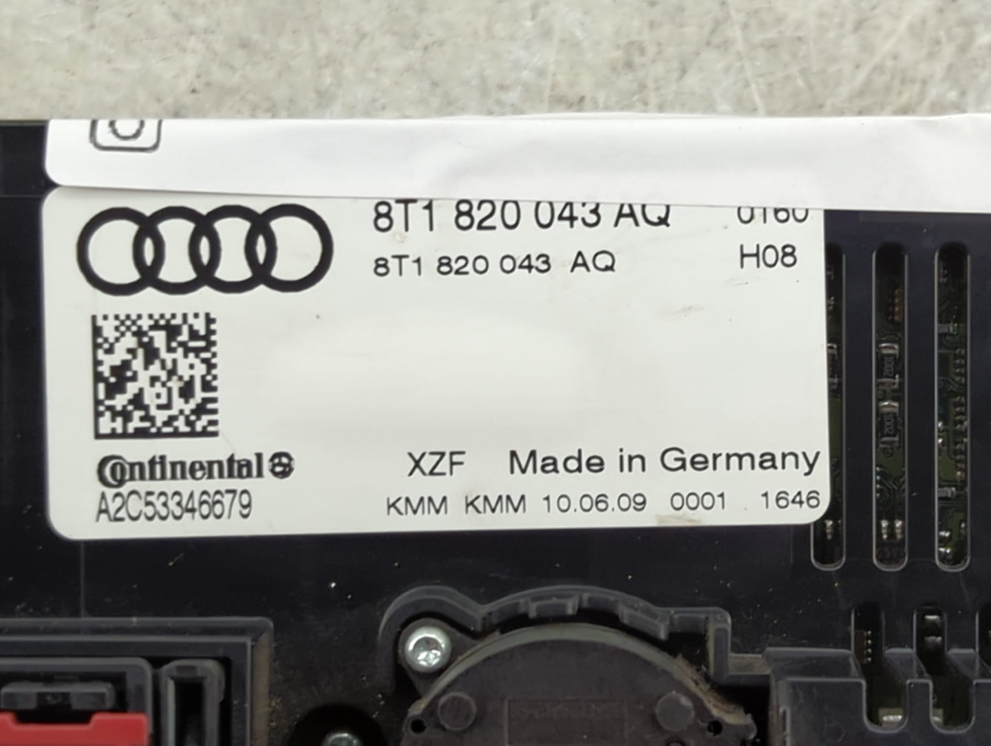 2010-2013 Audi A5 Climate Control Module Temperature AC/Heater Replacement P/N:8T1 820 043 AQ Fits Fits 2009 2010 2011 2012 