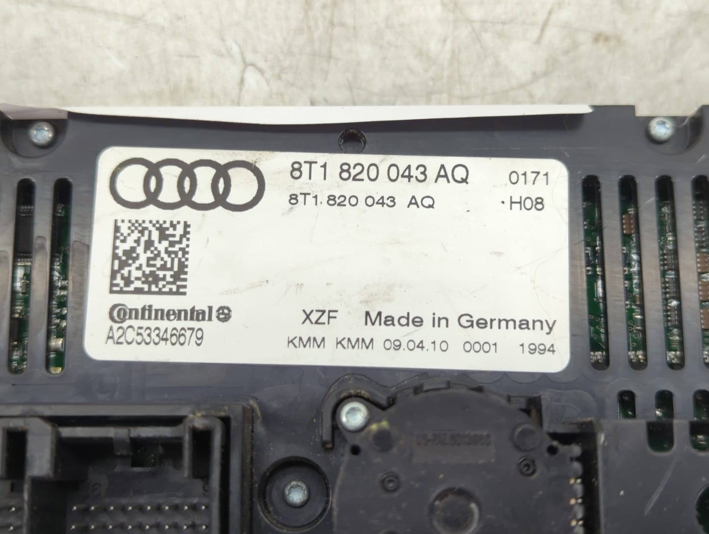 2010-2013 Audi A5 Climate Control Module Temperature AC/Heater Replacement P/N:8T1 820 043 AQ Fits Fits 2009 2010 2011 2012 